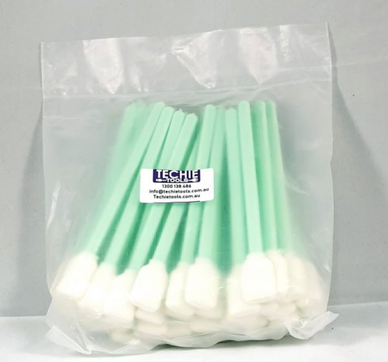 Lint-Free Green Cleaning Swabs